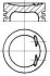 Поршень з кільцями VAG 82.50 2.0 TFSI AXX/BWA/BPY/CAWB/CCTA/CCZA TRAPEZ NURAL 87-438500-00 (фото 1)