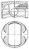 Поршень з кільцями MB 88.0 M272 2.5/3.0L V6 DOHC 4V NURAL 87-440900-00 (фото 1)