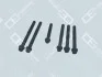 Комплект болтів ГБЦ SET MAN D25../D28.. TORX 1шт, M15x2x109 3шт, M15x2x144, 2шт,M15 x 2 x 168 OE Germany 020121286609 (фото 1)
