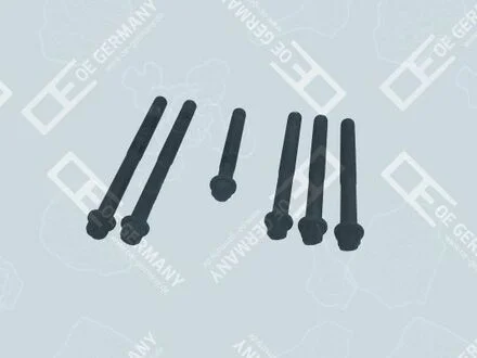 Комплект болтів ГБЦ SET MAN D25../D28.. TORX 1шт, M15x2x109 3шт, M15x2x144, 2шт,M15 x 2 x 168 OE Germany 020121286609 (фото 1)