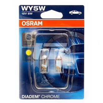Автолампа Diadem Chrome WY5W W2, 1x9, 5d 5 W оранжева OSRAM 2827DC02B