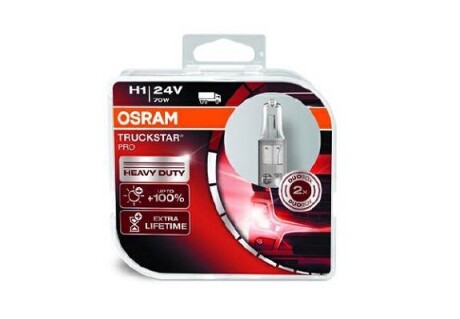 Автолампа Truckstar Pro H1 P14,5s 70 W прозрачная OSRAM 64155TSPHCB