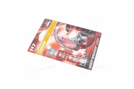 Автолампа Night Breaker Laser H7 PX26d 55 W прозрачно-голубая OSRAM 64210NL01B