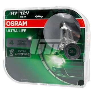 Автолампа Ultra Life H7 PX26d прозора OSRAM 64210ULTHCB (фото 1)