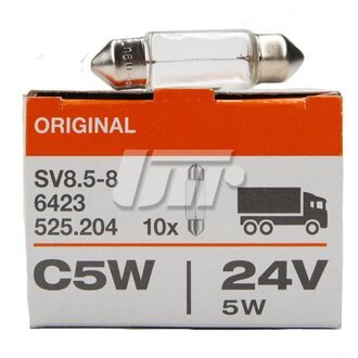 Автолампа C5W SV8,5-8 7 W прозрачная OSRAM 6423 (фото 1)