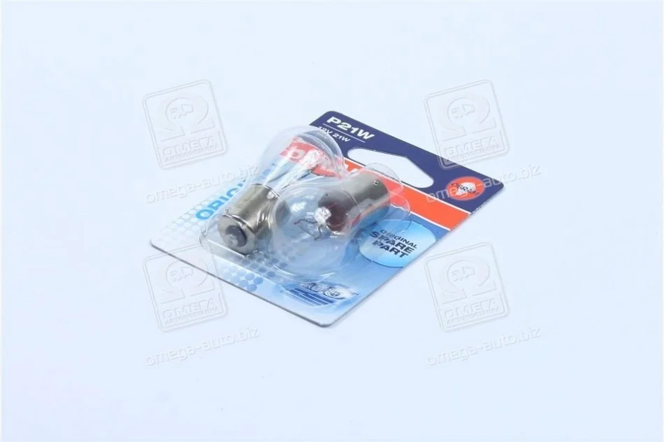 Автолампа Osram Original P21W BA15s 21 W прозора OSRAM 750602B (фото 1)