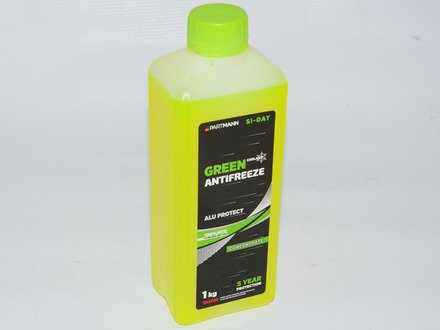 Антифриз зелений G11 (SI-OAT) 1kg (концентрат))) PARTMANN PM040010 (фото 1)