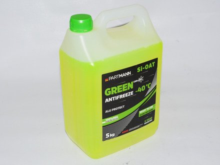 Антифриз зелений G11(SI-OAT) -36C 5kg (готовий))) PARTMANN PM040011
