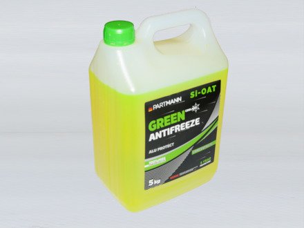 Антифриз зелений G11 (SI-OAT) 5kg (концентрат))) PARTMANN PM040012 (фото 1)