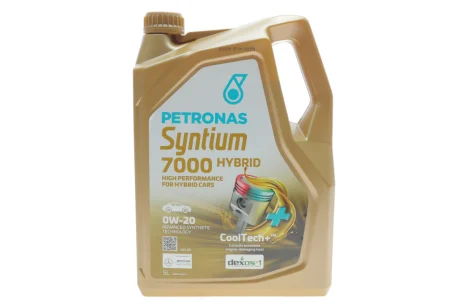 Масло моторное SYNTIUM 7000 HYBRID 0W-20 SP (5L) Petronas 70803M12EU