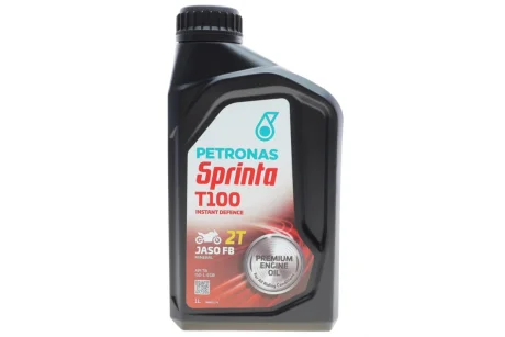 Масло моторное SPRINTA T100 (1L) 2T (ISO-L-EGB/JASO FB) (API TB) Petronas 73122E15EU