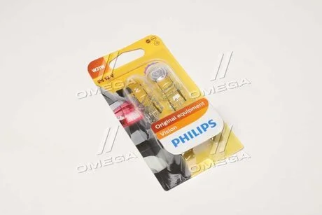 Автолампа Vision W21W W3x16d 21 W прозрачная PHILIPS 12065B2
