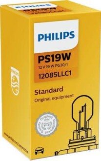 Автолампа LongLife EcoVision PS19W PG20/1 19 W прозрачная PHILIPS 12085LLC1