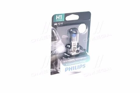 Автолампа X-tremeVision Pro150 H1 P14,5s 55 W прозоро-блакитна PHILIPS 12258XVPB1