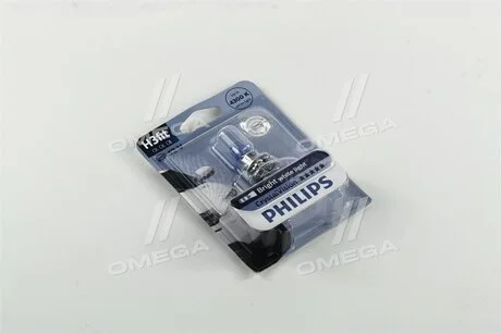 Автолампа CrystalVision H3 PK22s 55 W прозрачно-голубая PHILIPS 12336CVB1