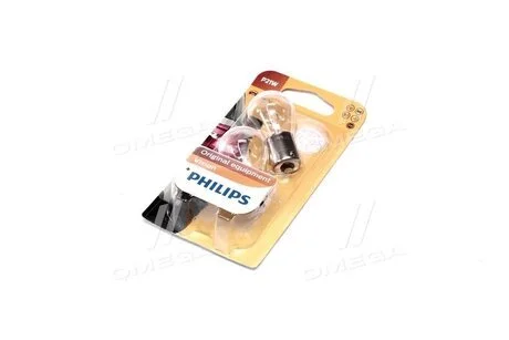 Автолампа Vision P21W BA15s 21 W прозора PHILIPS 12498B2