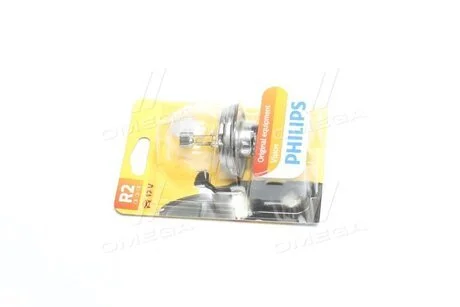 Автолампа Standard R2 P45t-41 40 W 45 W прозрачная PHILIPS 12620B1