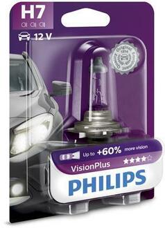 Автолампа VisionPlus H7 PX26d 55 W прозора PHILIPS 12972VPB1 (фото 1)