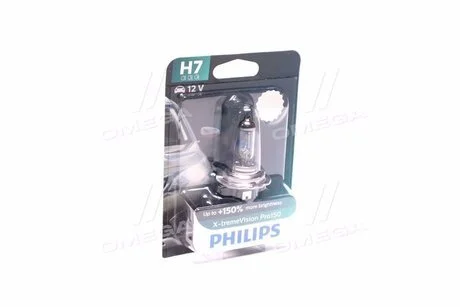Автолампа X-tremeVision Pro150 H7 PX26d 55 W прозрачно-голубая PHILIPS 12972XVPB1