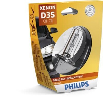 Автолампа Vision D3S PK32d-5 35 W прозрачная PHILIPS 42403VIS1