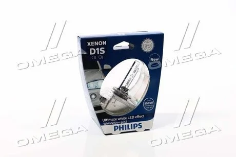 Автолампа Xenon WhiteVision gen2 D1S PK32d-2 35 W прозрачная PHILIPS 85415WHV2S1