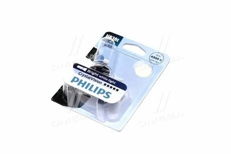 Автолампа CrystalVision HB3 P20d 65 W світло-блакитна PHILIPS 9005CVB1