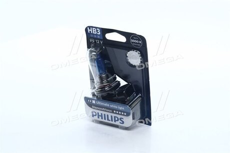 Автолампа DiamondVision HB3 P20d 65 W синяя PHILIPS 9005DVB1 (фото 1)