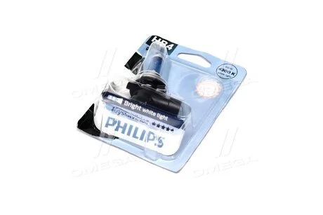 Автолампа CrystalVision HB4 P22d 55 W світло-блакитна PHILIPS 9006CVB1