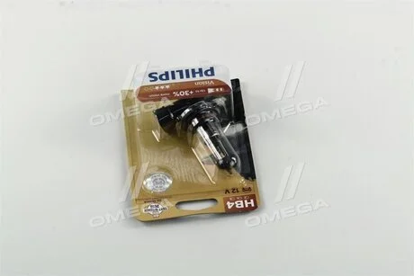 Лампа розжарювання HB4 12V 55W P22d Vision +30 1шт blister PHILIPS 9006PRB1