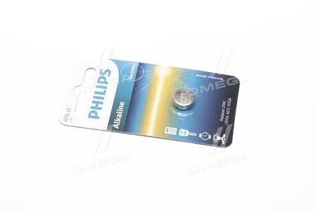 Батарейка A76 - 1.5V 1-blister (LR44 / LR1154) - Alkaline B1 (пр-во Philips) PHILIPS A76/01B