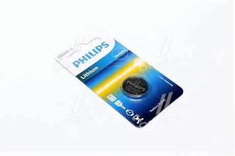 Батарейка CR2016 - 3.0V coin 1-blister (20.0 x 1.6) - Lithium (пр-во Philips) PHILIPS CR2016/01B