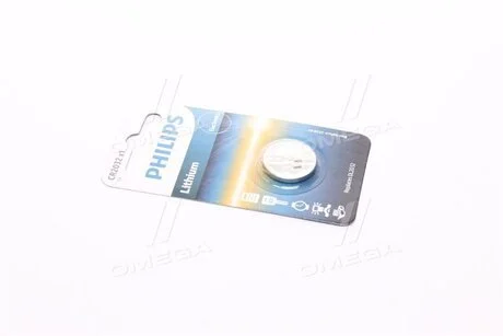 Батарейка CR2032 - 3.0V coin 1-blister (20.0 x 3.2) - Lithium (пр-во Philips) PHILIPS CR2032/01B