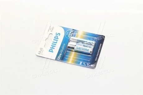 Батарейка LR6/ AA Ultra Alkaline Blister 2шт (пр-во Philips) PHILIPS LR6E2B/10