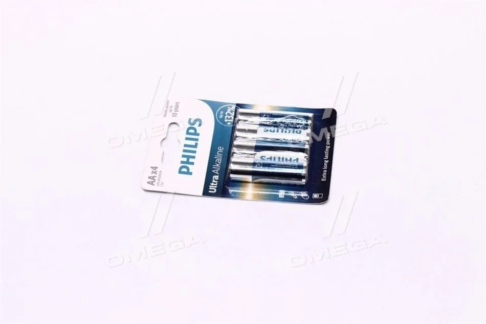 Батарейка LR6/ AA Ultra Alkaline Blister 4шт (пр-во Philips) PHILIPS LR6E4B/10 (фото 1)
