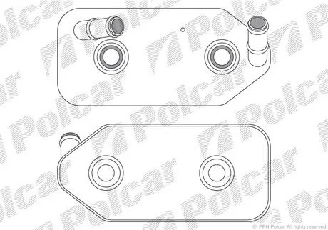 Радіатор олії VW BORA, GOLF IV,POLO CLASSIC 1.0-2.8 11.95-12.10 Polcar 1323L8-4