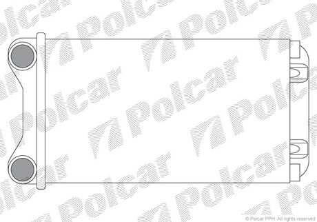 Радіатор печі Audi A4 01- Polcar 1325N8A1