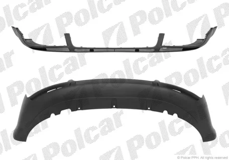 Спойлер бампера переднього | AUDI A4, 01- Polcar 133425