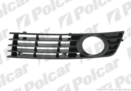 Решітка в бампері | AUDI A4, 11.00- Polcar 1334271
