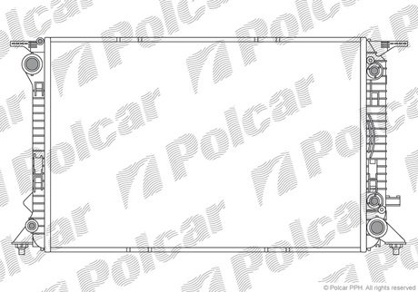 Радіатор охолодження (AT) AUDI Q5 30D 1108- Polcar 136508-1