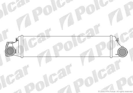Інтеркулер BMW 3(E46) 2.0/3.0D 98- Polcar 2008J8-1