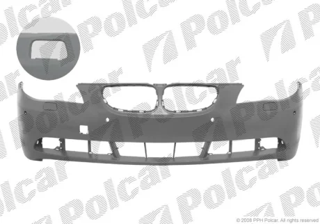 Бампер передній | 5 E60/E61 03-10 Polcar 2017072