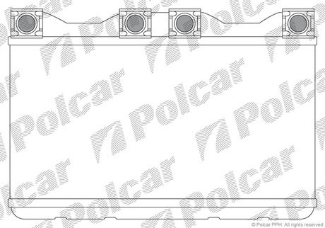 Радиатор отопления салона BMW 7(E38) Polcar 2022N8-1 (фото 1)