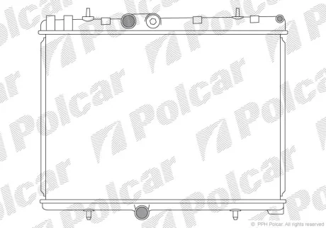 Радіатор охолодження | DS5, 09.11-12.16 Polcar 2329081