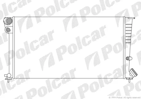 Радіатор охолодження | XSARA (N1), 04.97-12 Polcar 2350083
