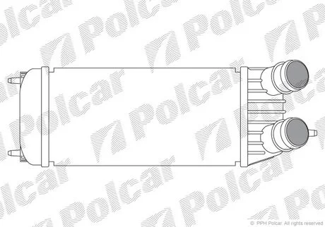Інтеркулер PSA Expert/Jumpy/Scudo 16D/Hdi 07- Polcar 2397J8-1