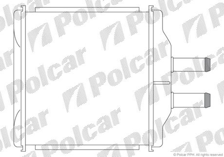 Радиатор отопителя Chevrolet Aveo Polcar 2500N8-1 (фото 1)