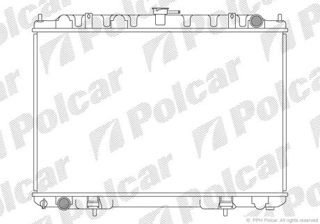 Радіатор охолодження Nissan X-Trail I 22D 0601-0113 Polcar 274608-5