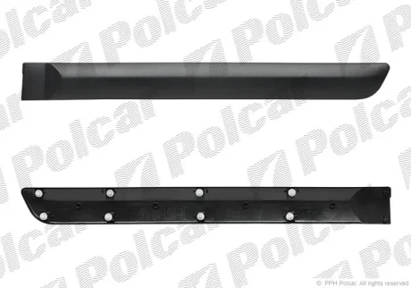Накладка дверей задньої лівої RENAULT Logan 04-13; DACIA Logan 04-12 Polcar 28000042