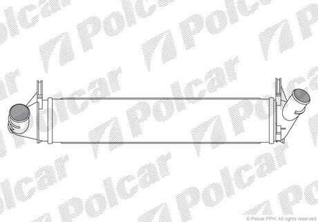 Інтеркулер Dacia Logan/Duster 15Dci 08- Polcar 2801J8-1 (фото 1)