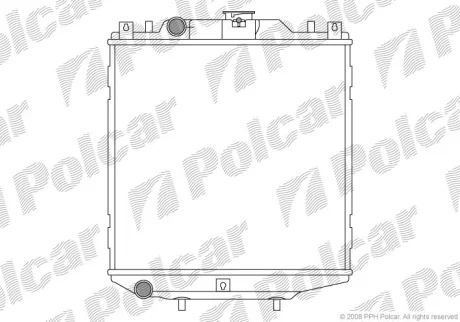 Радіатор охолодження | TICO Polcar 290108A1